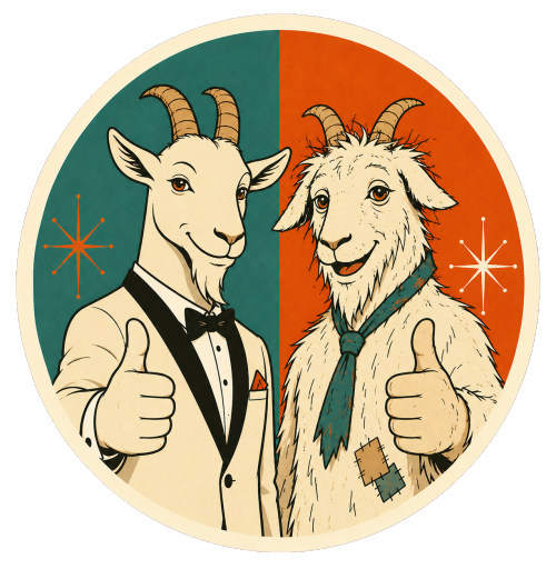 The GOAT and the WOAT celebrating